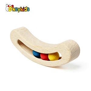 wholesale cheap baby musical wooden hand bell toy with balls W07I171