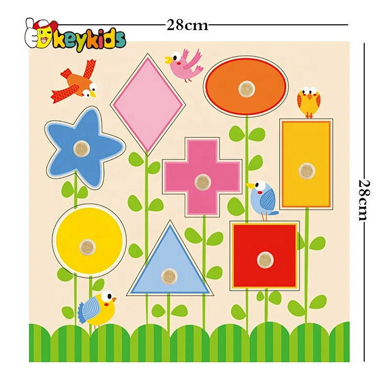 Customizable Educational Jigsaw Puzzle Blocks Wooden Toys W14M222