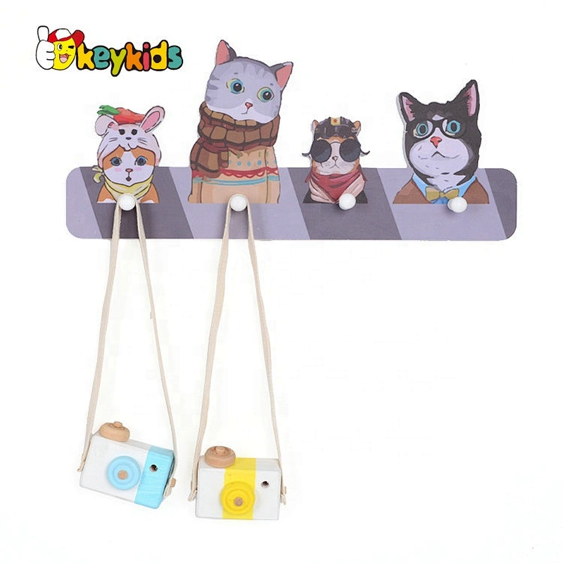 Customize cartoon wooden key hanger board for decorative W09B108