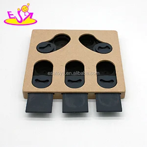 New hottest interactive treat food hiding puzzle wooden pet toys for dogs and cats W06F068