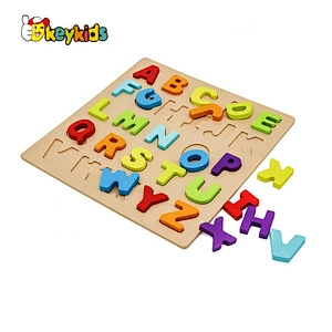 New related educational wooden kids learning puzzles with customize W14B118