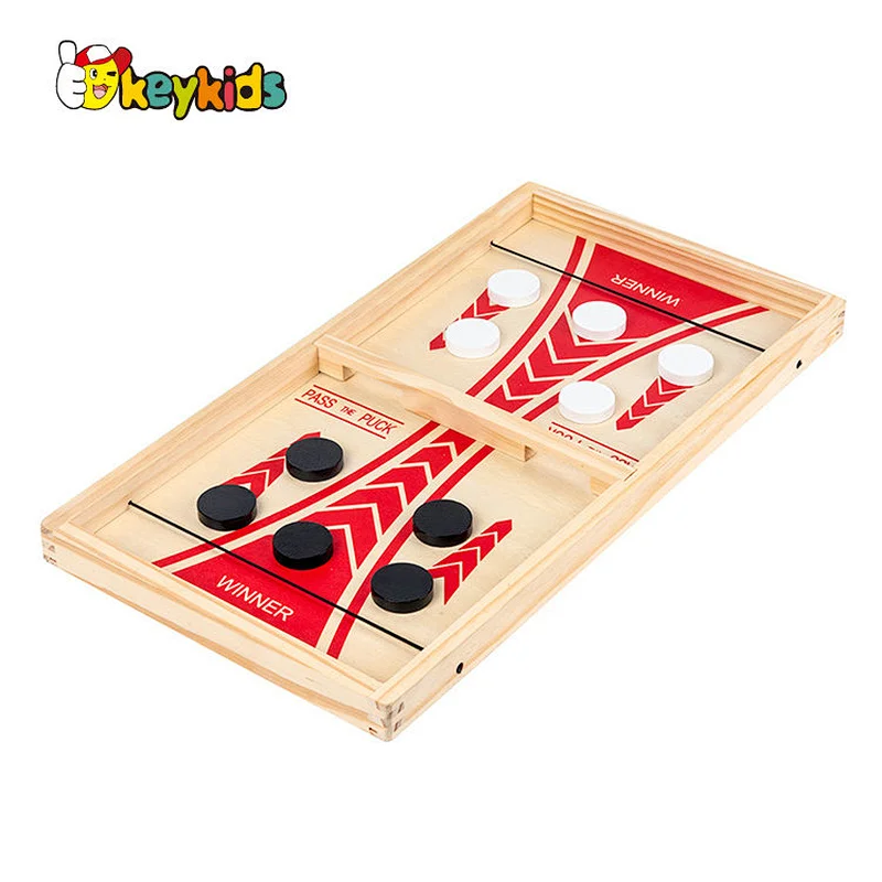 Most popular wooden 3 in 1 ejection chess for children W11A131