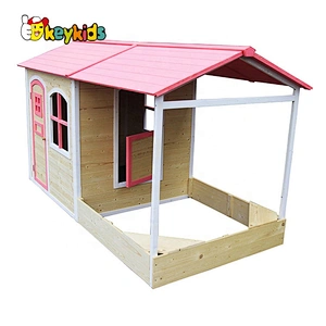 High Quality Role Play Outdoor Boys Wooden Play House W01D085