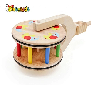2019 Top sale baby pull along wooden toy wheels for wholesale W05A016