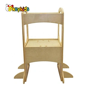 high quality safety wooden kitchen helper stool for kids W08G279