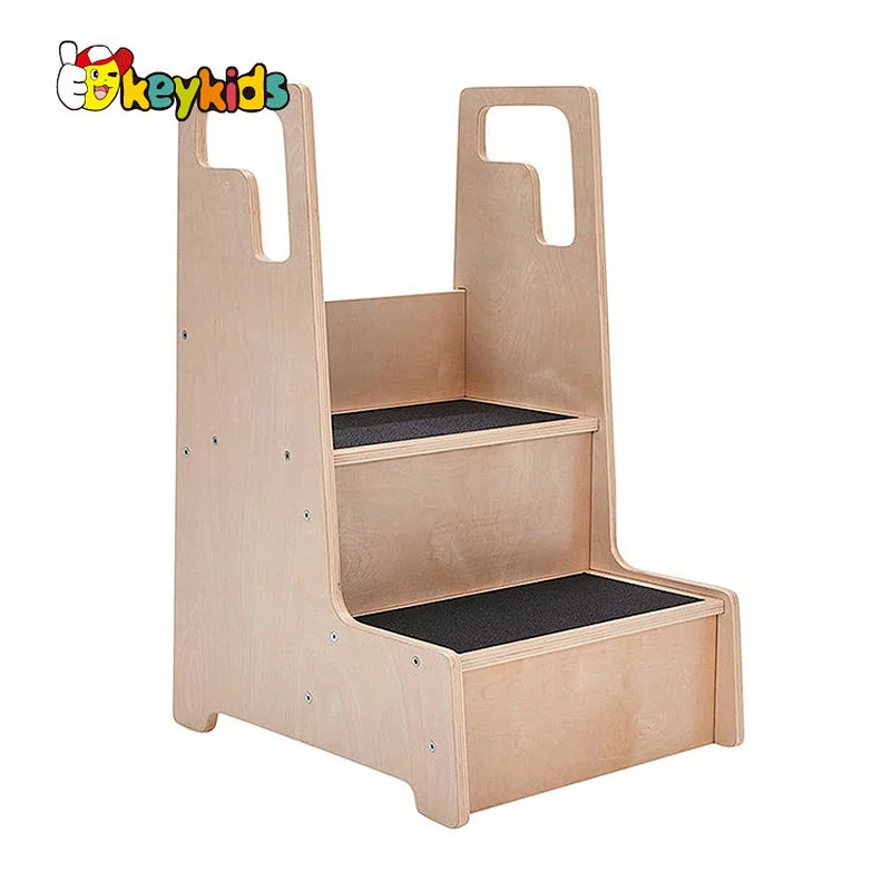 2021 New ariived wooden kids step stool for wholesale W08G307