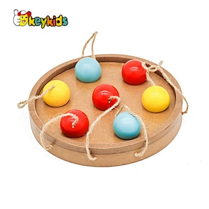 Wholesale creative paw shape wooden interactive dog toys best design pet IQ training wooden interactive dog toys W06F035