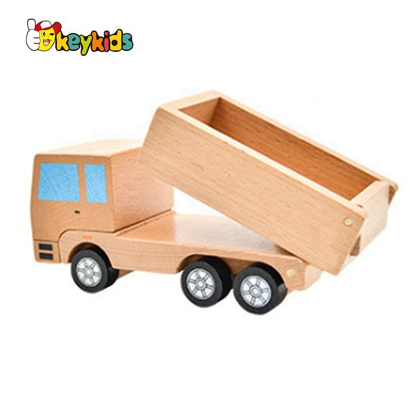 2020 New design preschool wooden mini ambulance toy for kids W04A460