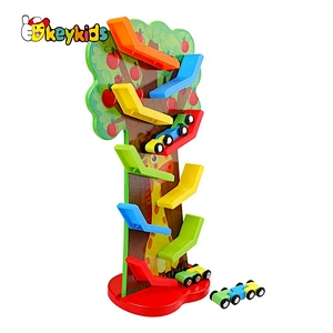 2020 New Arrival Educational Wooden Cars Mini Racers Track For Toddlers W04E094