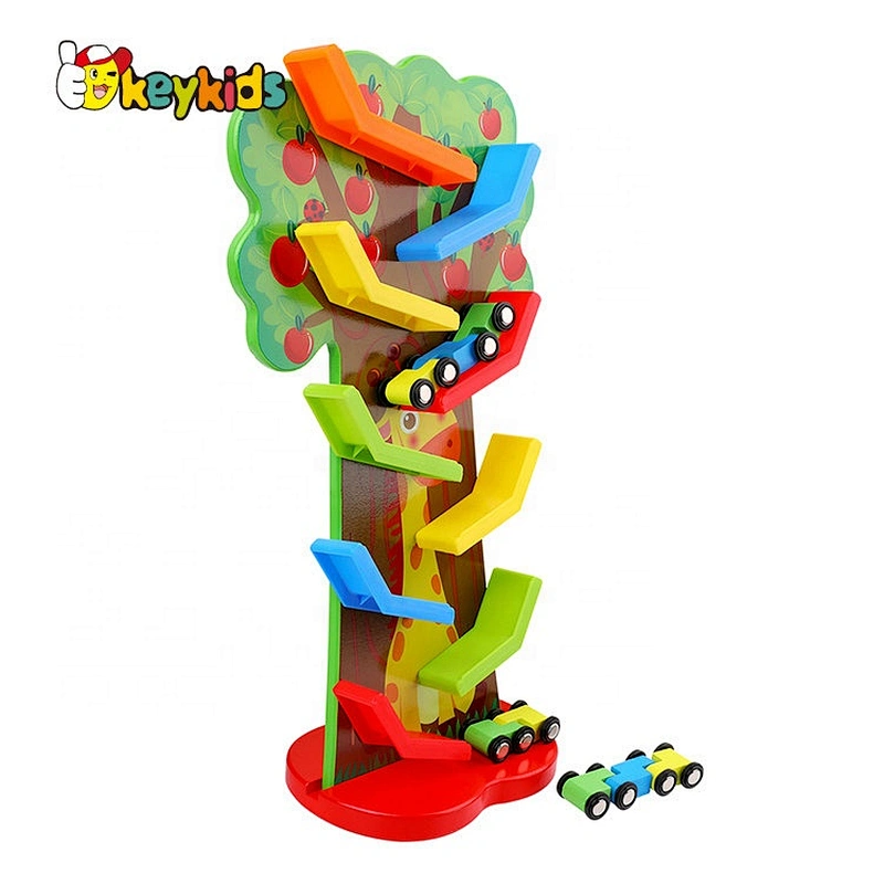 2020 New Arrival Educational Wooden Cars Mini Racers Track For Toddlers W04E094