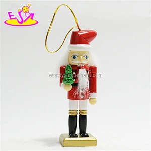 New hottest Christmas ornaments wooden nutcracker soldier for kids W02A206