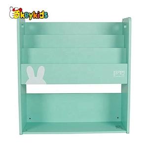2021 Customize school furniture wooden nursery bookshelf for kids children W08C319