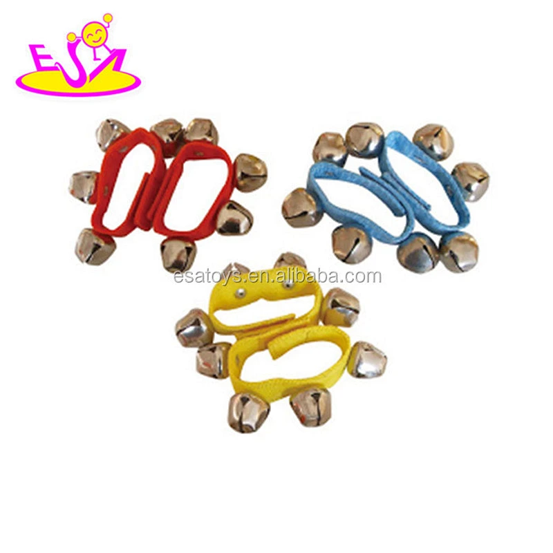Promotional educational wooden hand bells instrument for kids W07I096