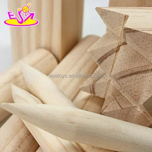 New hottest colored wooden outdoor bowling for summer games W01D009