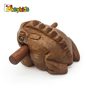 New items frog shaped wooden temple block instrument for wholesale W18A042