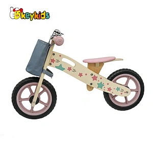 OEM customize ride on car wooden children bike for wholesale W16C307A
