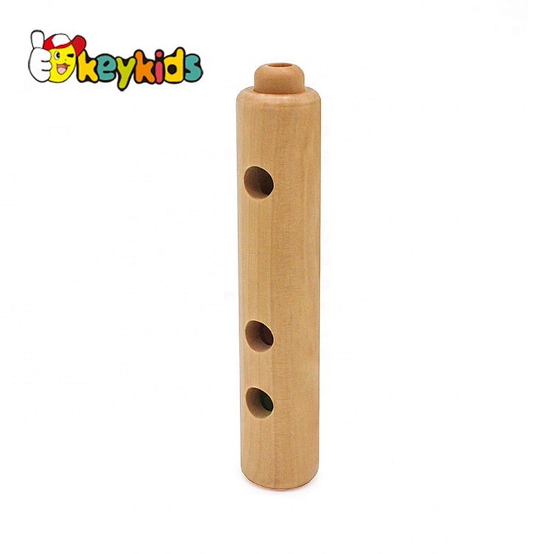high quality musical wooden flute toy for children W07D015