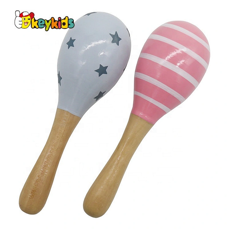 OEM/ODM Mini Wooden Toy Maracas For Babies W07I148