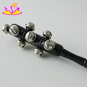 Wholesale cheap black wooden baby rattle toys with high quality W07I126