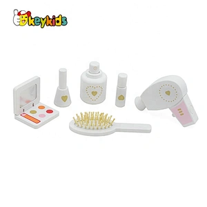 2021 New released girls white wooden toy makeup table for wholesale W08H102B