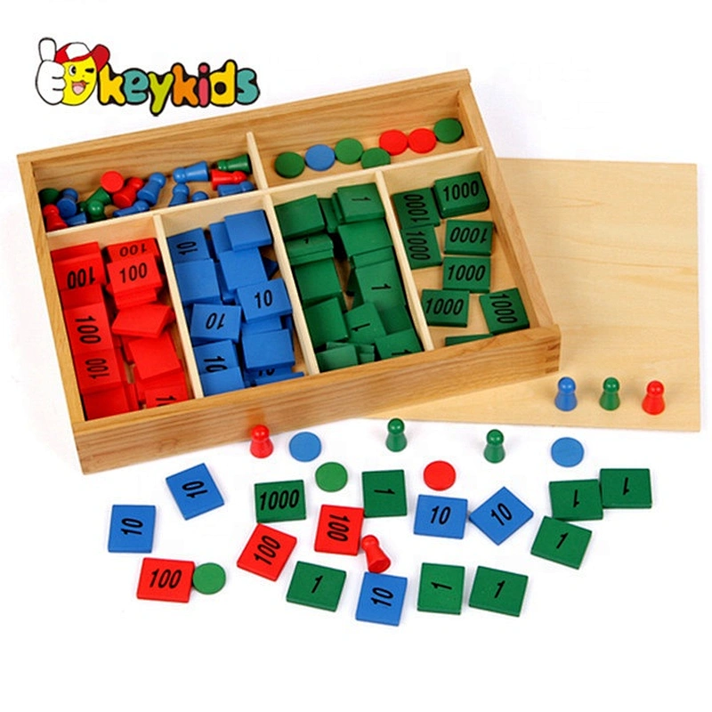 new design wooden digital educational toy for children W11A038