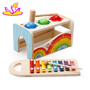 2017 new products multi-function toy wooden musical toys for infants W07A117