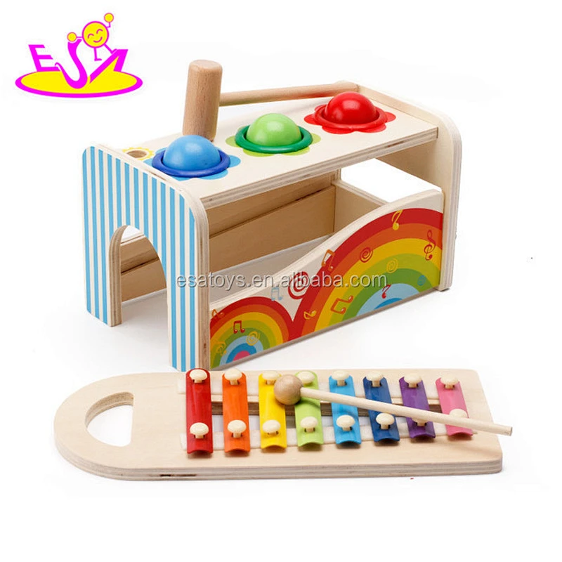 2017 new products multi-function toy wooden musical toys for infants W07A117