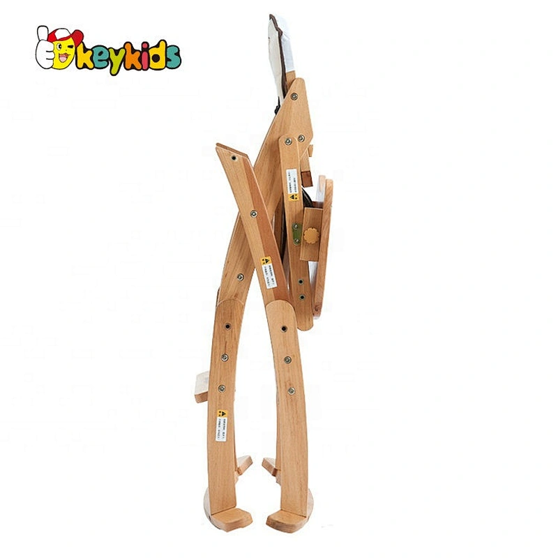 Custom adjustable wooden baby high chair for feeding W08F051