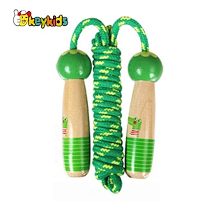 Customize heavy weighted wooden kids skipping rope for wholesale W01A372E
