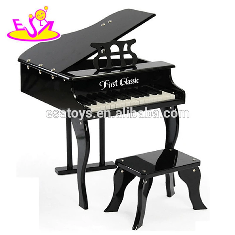 2020 White color wooden toy piano for kids,educational wooden toy children toy piano,wooden baby piano toy for sale W07C018