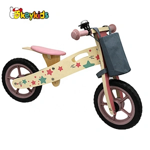 OEM customize ride on car wooden children bike for wholesale W16C307A
