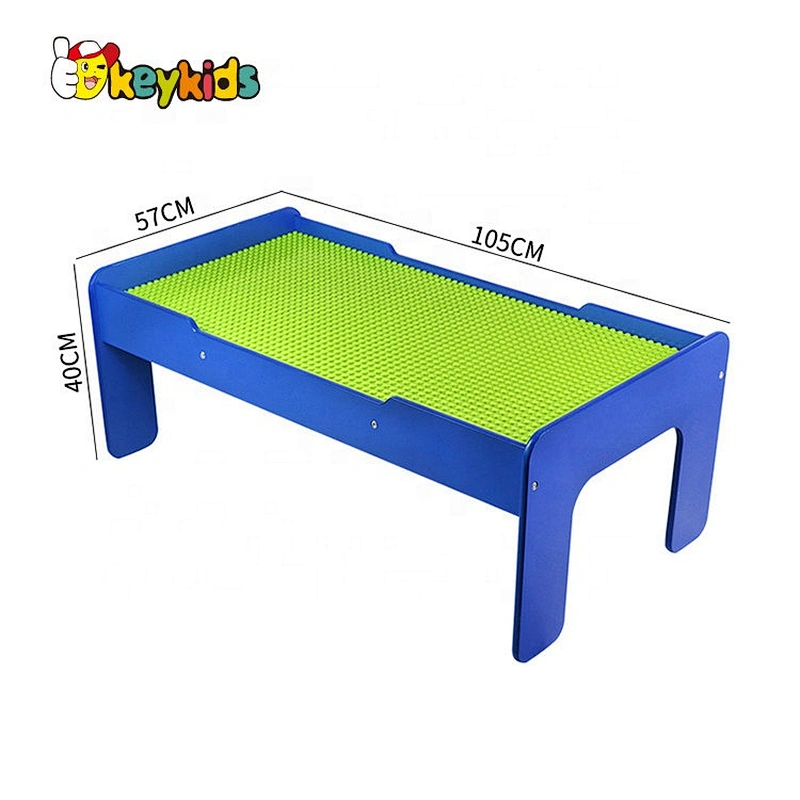 Customize kids wooden building activity table for wholesale W08G297A