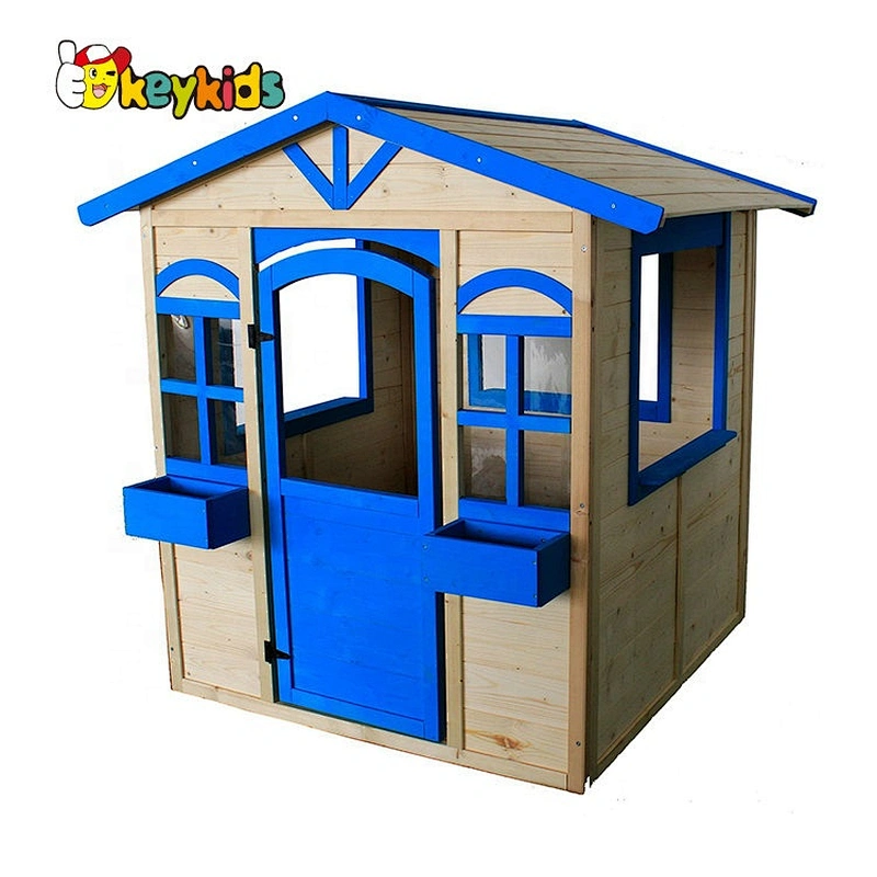 High Quality Role Play Outdoor Boys Wooden Play House W01D085