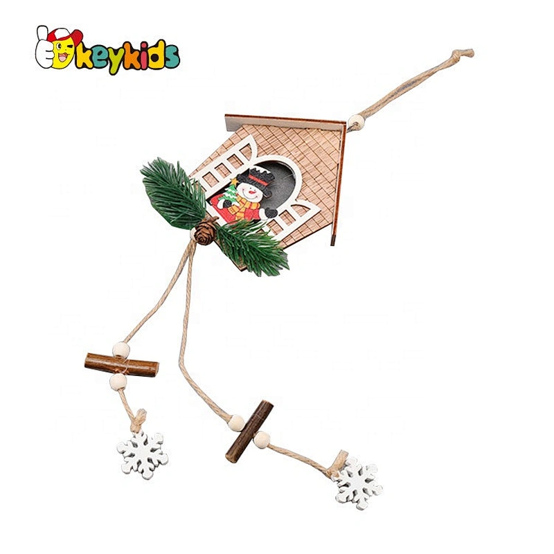 Cusstomize fairy wooden wall mounted christmas decorations for hanging W09D091