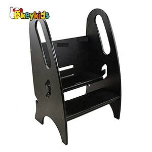 high quality 2 steps wooden toddler step stool for wholesale W08G277C
