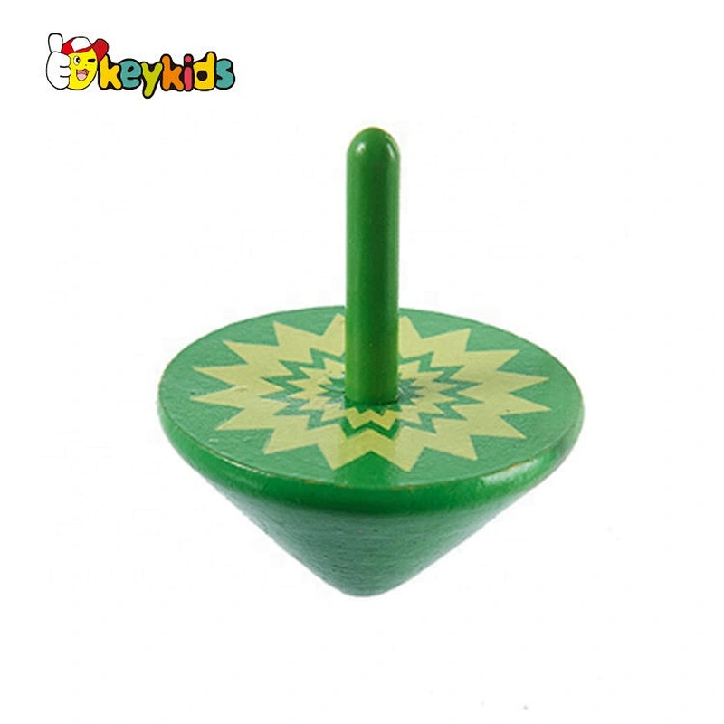 New hottest classic wooden spinning top toy for kids W01A343A