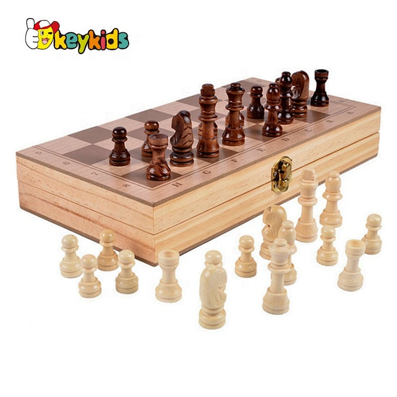 High Quality Travel Wooden Chess Set With Storage W11A107