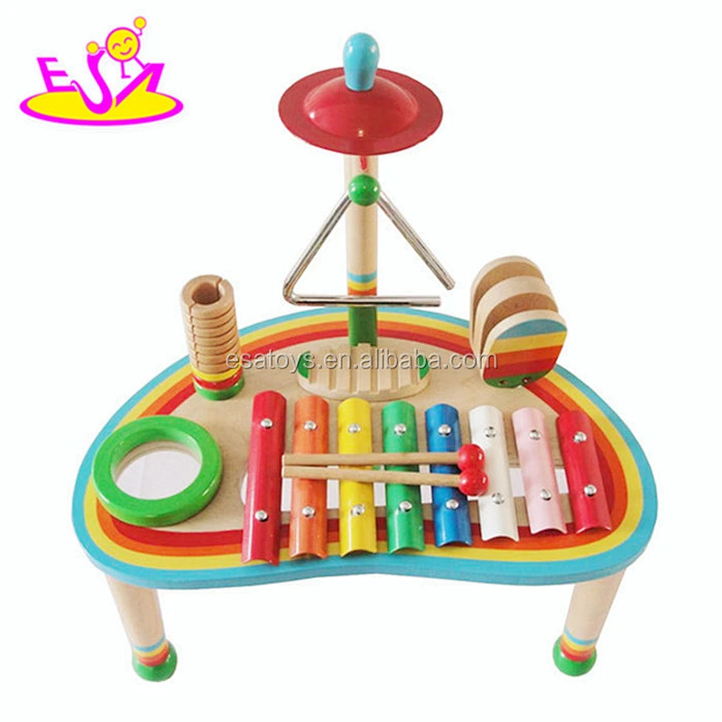 new popular children wooden knock music,hot sale baby toy knock music W07A061