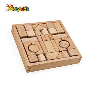 2019 Top sale 28 pieces intelligence diy wood block for wholesale W13A172