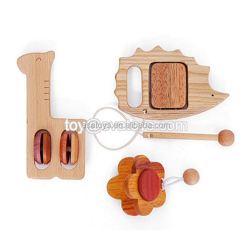 New hottest knock sound wooden musical baby toys for beating W07A123