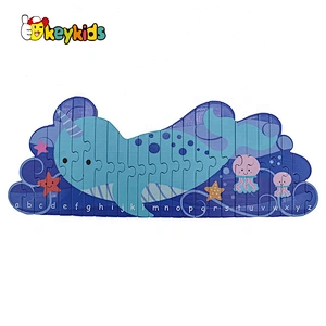 Customize lovely wooden mermaid jigsaw puzzle for kids W14D121