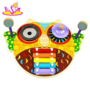Promotion colorful wooden baby toy instruments for education W07A125
