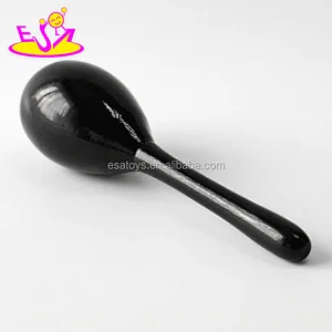 Wholesale educational mini wooden custom kids maracas W07I125