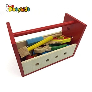 Top sale woodworking toy wooden kids tool box for preschool W03D121