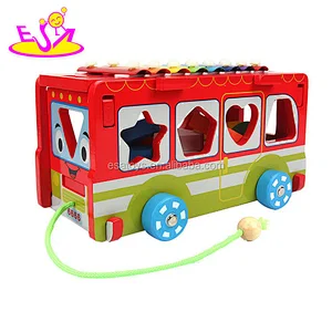 New hottest educational multi wooden push toys for toddlers W05C087