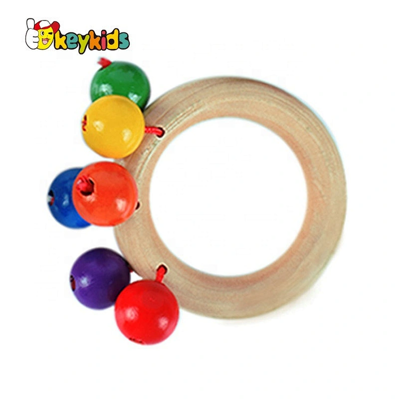 2020 Top sale classic wooden baby rattle set with customize W07F034