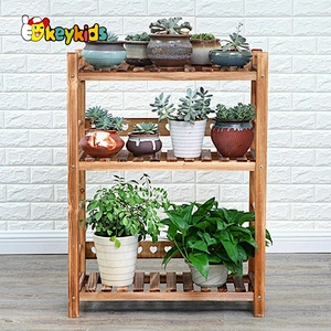 hihg quality modern wooden plant stand with customize W08H106