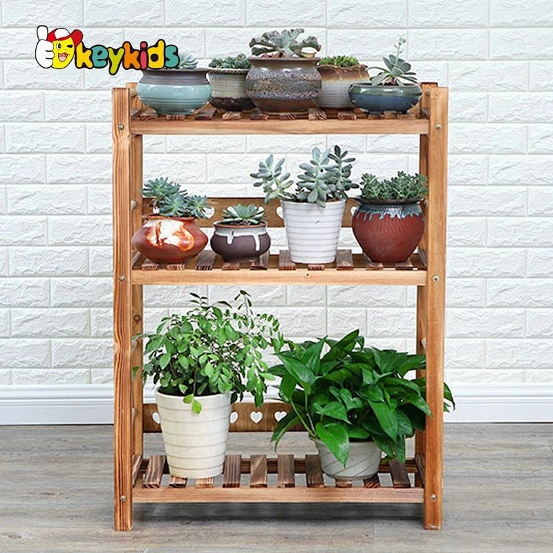 hihg quality modern wooden plant stand with customize W08H106