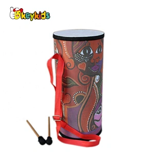 Newest design  wooden children drum toy for preschool  W07J050