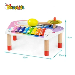 High Quality Preschool Wooden Drum Keyboard Musical Toys For Wholesale W07A160